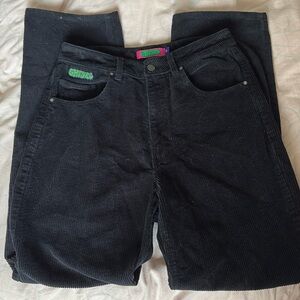 Women’s 28 Empyre black corduroy baggy jeans